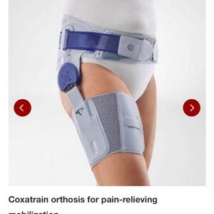 Blue and Gray Orthosis for Pain Relief